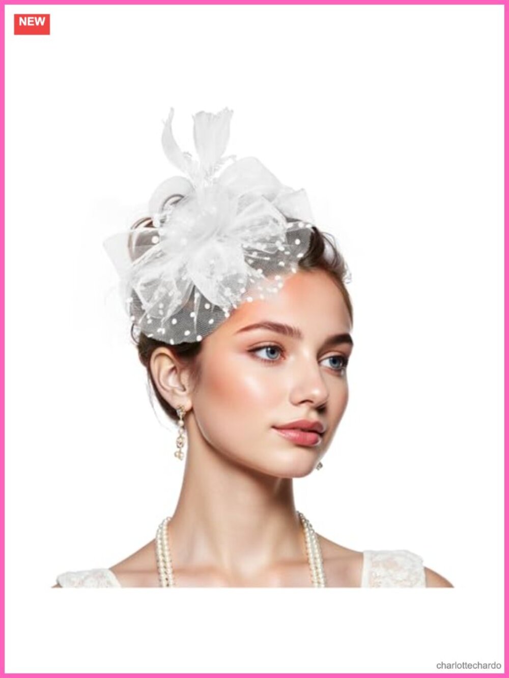 Fascinator Hat with Clip & Headband for Wedding Tea Party Derby